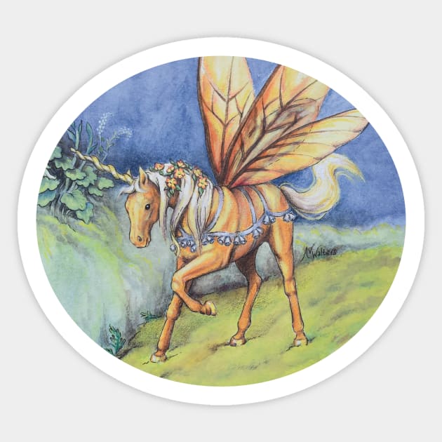 Winged Palomino Unicorn Sticker by AnimalWhimsy